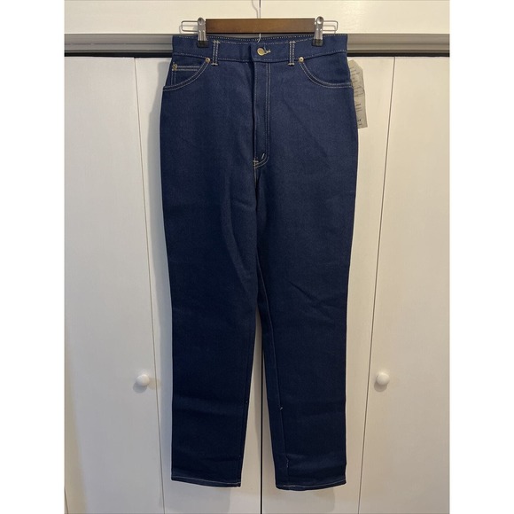 VTG Chic by H.I.S. High Waisted Blue Jeans Size 14 Long/Tall NWT Made In USA - Picture 8 of 12